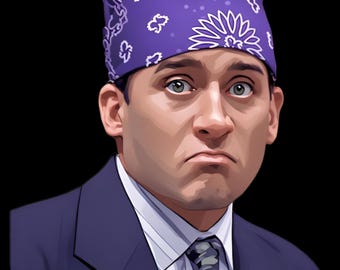 Prison Mike Sticker, The Office Fan Art, Michael Scott Die-Cut Decal