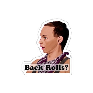 Die-Cut Stickers - RuPaul&#39;s Drag Race Alyssa Edwards Back rolls Jade Jolie, LGBT Drag Queen Fan Art, Laptop Decal, LGBTQ Pride, LGBTQ Gift