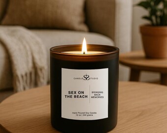 Sex on The Beach Luxury Scented Soy Candles | Hand Poured Container Candle | Home Fragrance & Decor | Birthday Gift | Summer Fragrances