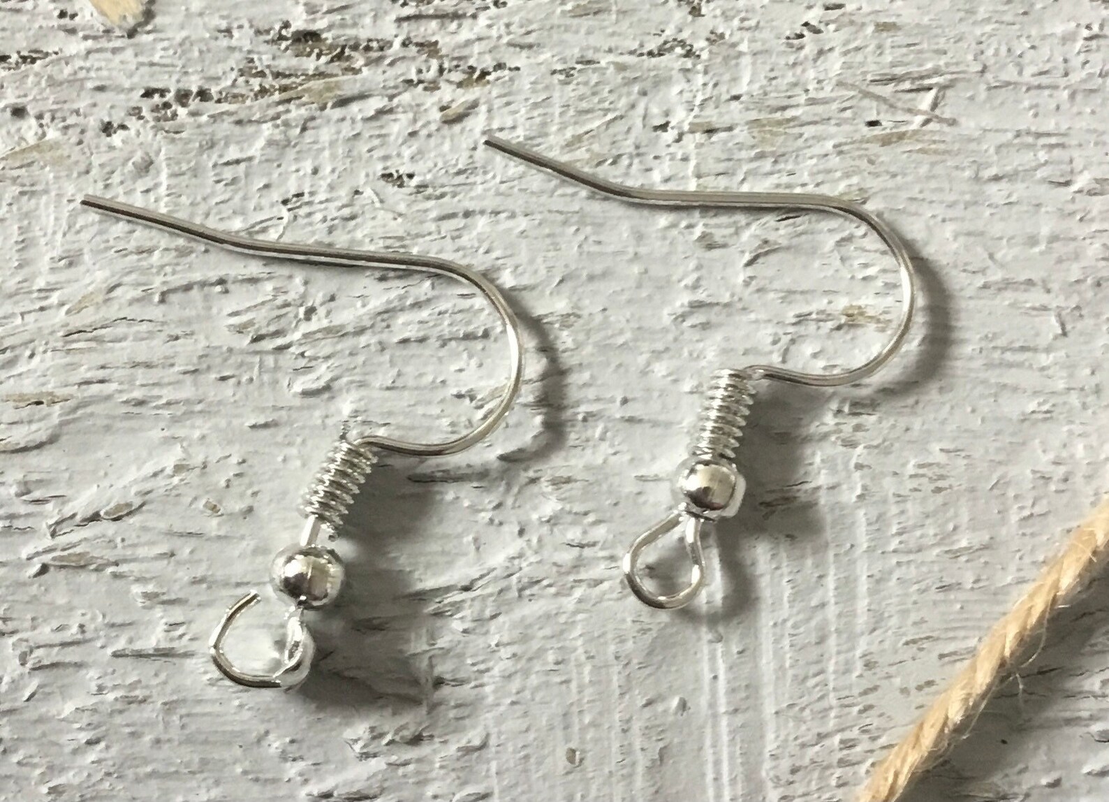 Fish Hook Earring Findings Ear Wire Silver Tone 20 Gauge Etsy UK