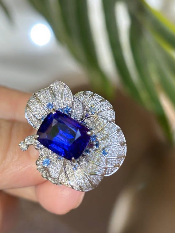 非加熱 1.09 Ct 非加熱 天然ブルーサファイア 0.80 Ct カラット