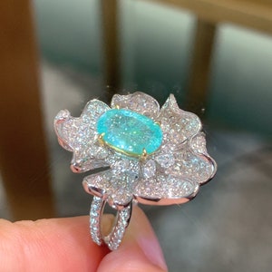 Tourmaline Paraíba Naturelle - 1.00 Carat - Pierre Précieuse Rare Et Intense - Neuf Avec Certificat ?