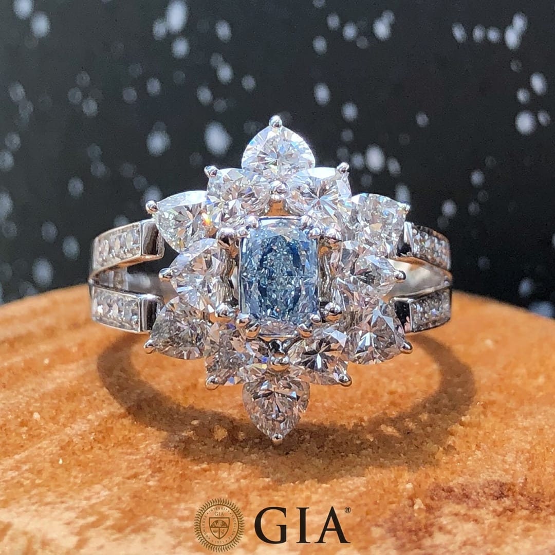 Bague En Or 18 Carats Avec Diamant 0.01 Carat - Taille 54 - Occasion En Bon état - Sertie Or Jaune
