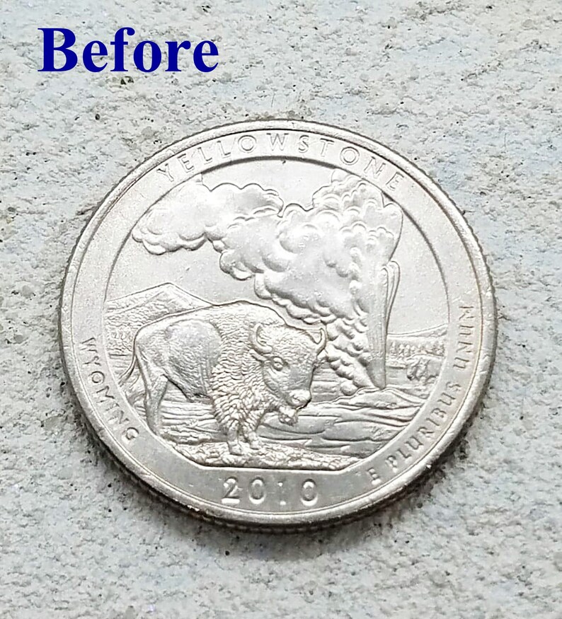 Coin Ring Yellowstone National Park Quarter Honeymoon Etsy