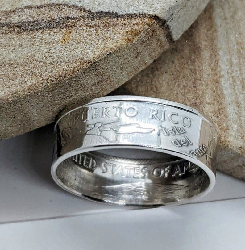 Puerto Rico Rings Coin Ring 90% Silver Proof - Puerto Rico - Etsy