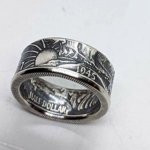 1945 silver walking liberty half dollar coin - Etsy 日本