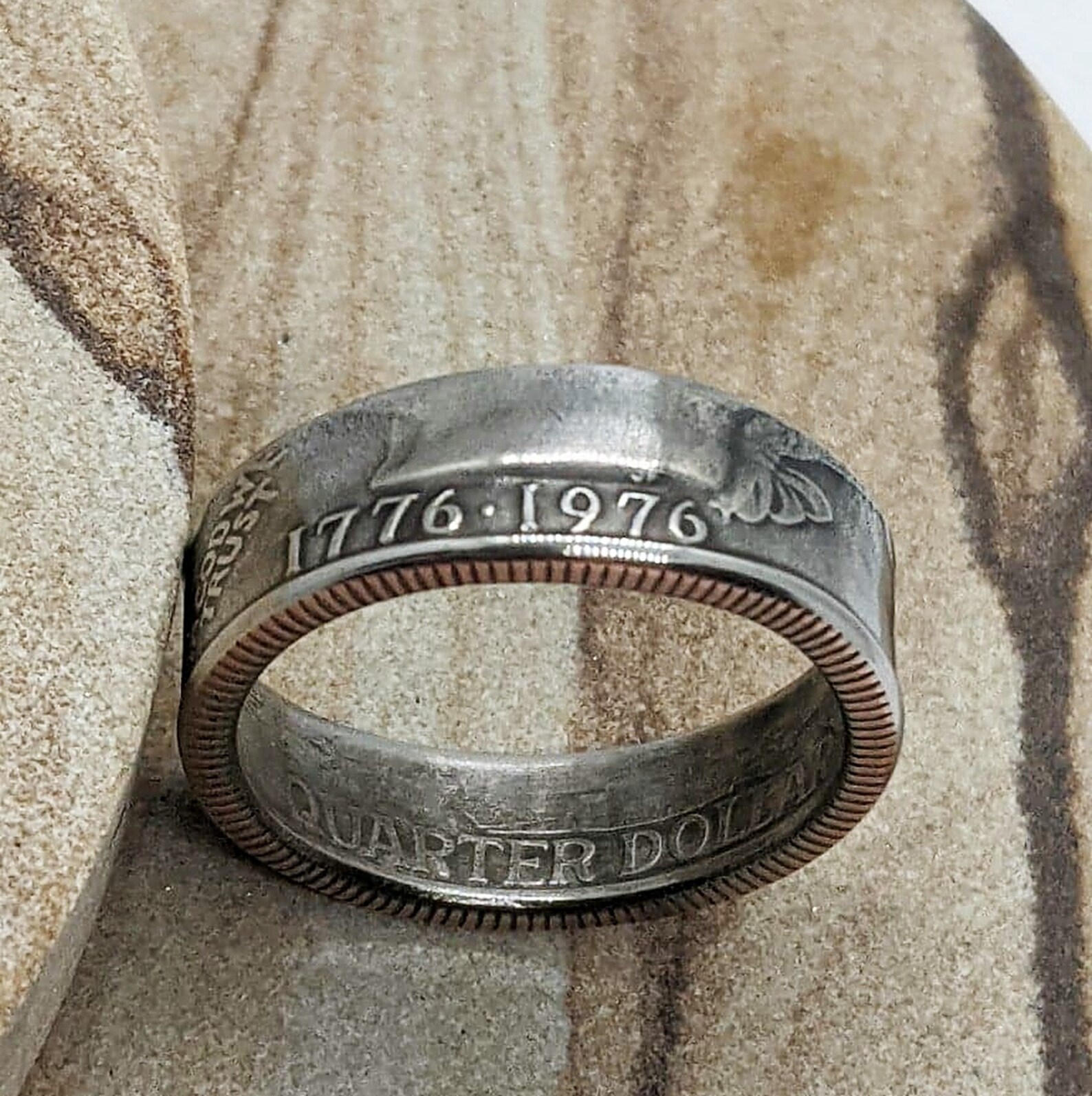 Bicentennial 1776-1976 Quarter Coin Ring - Unique Birthday or ...