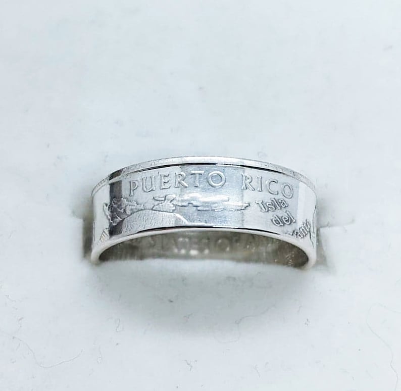 Puerto Rico Rings Coin Ring 90% Silver Proof - Puerto Rico - Etsy