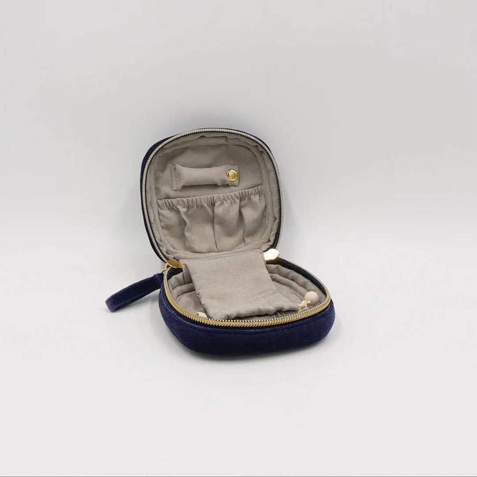 Blue Velvet Jewelry Box Celestialstarry Skystar & Moon Etsy