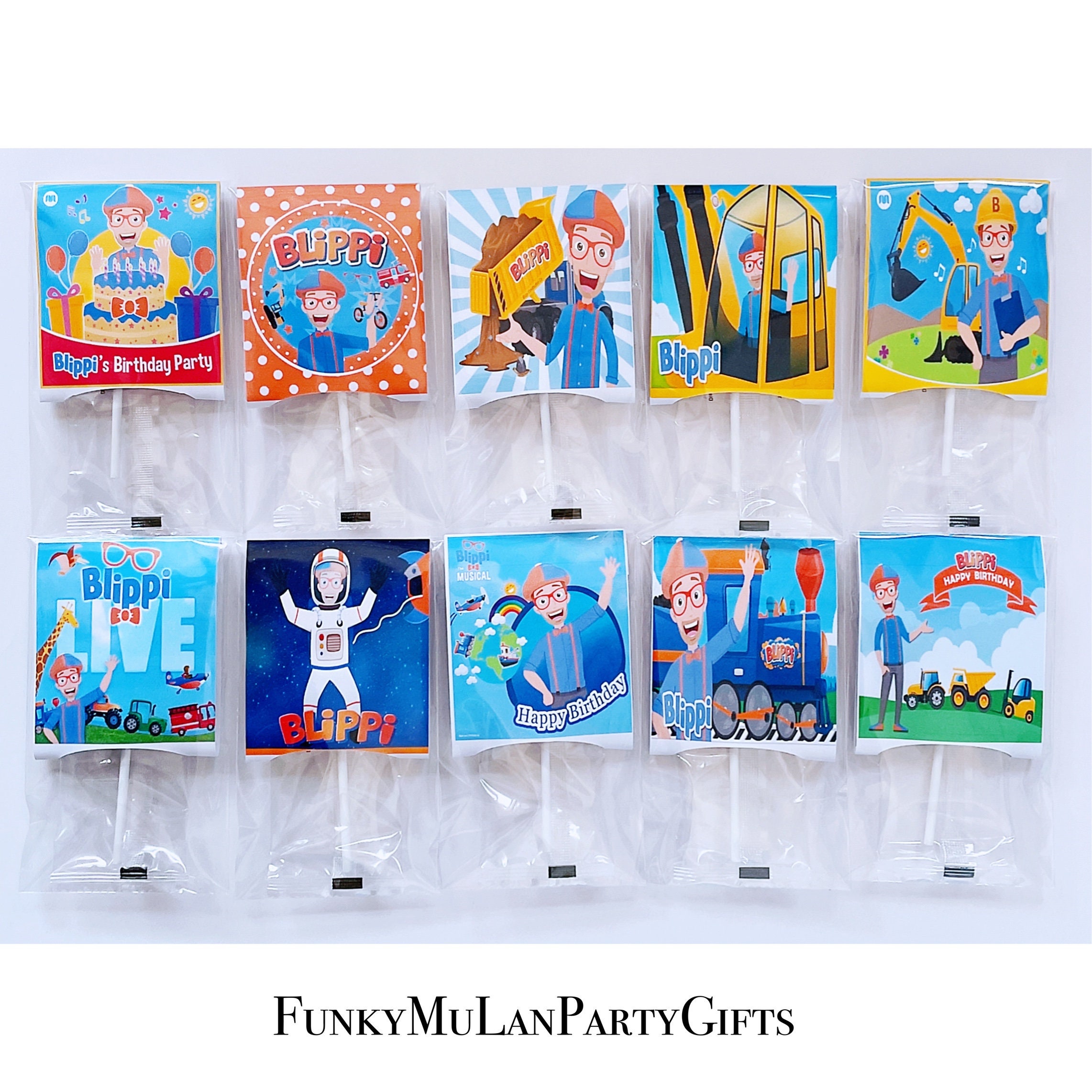 Blippi Lollipops Birthday Party Favors/Blippi inspired Etsy