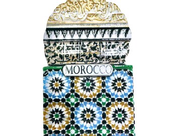 Maroc Marrakech frigorifero Aimant Tourisme Cadeaux souvenirs Résine Frigo 3D Réfrigérateur Aimant