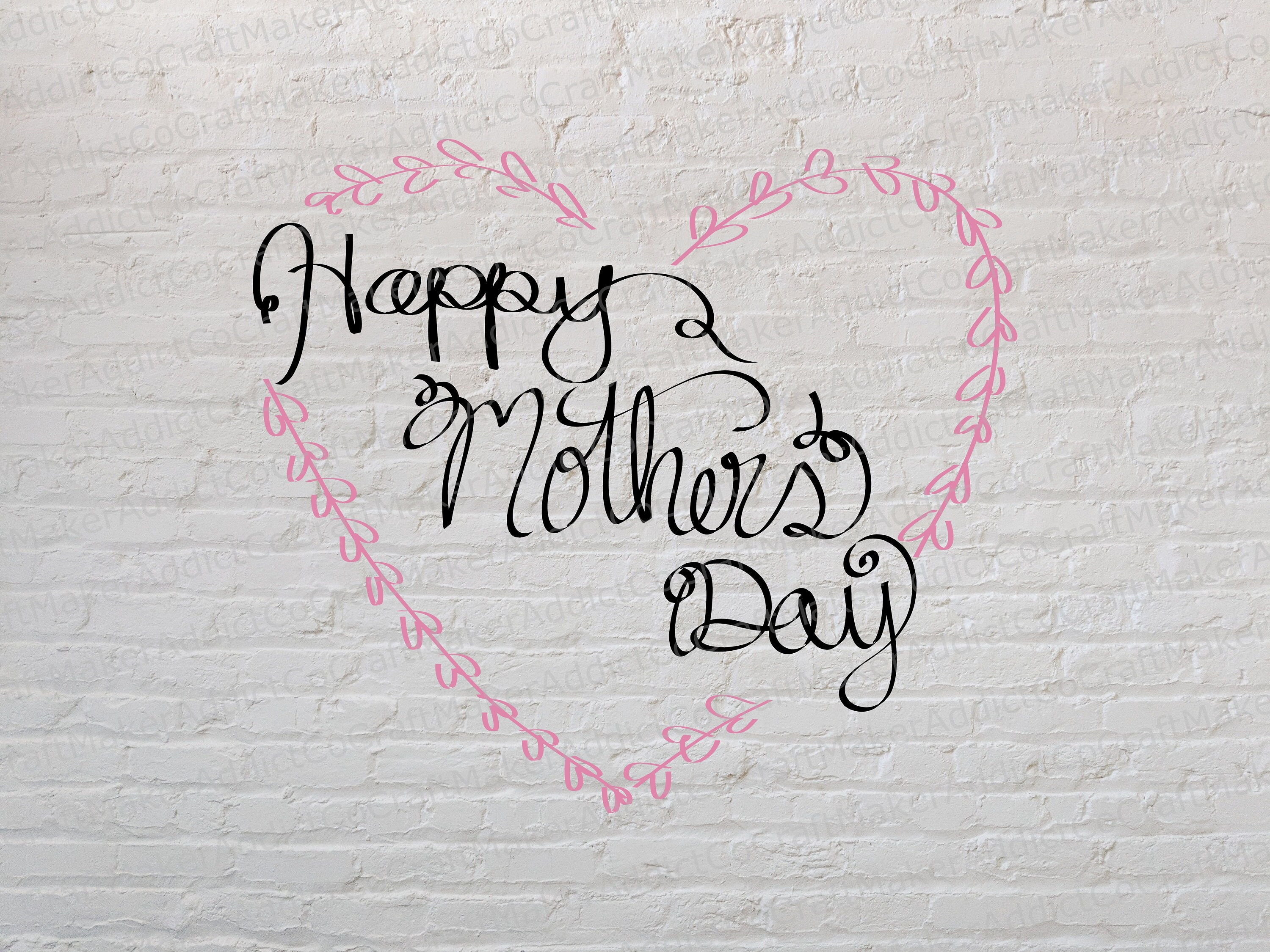 Happy Mother's Day SVG, PNG, PDF, Dxf - Cut Files - Cricut