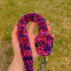 Snake- Handmade Crochet Snake Plushie Stuffed Animal Toy Decor Toy Amigurumi