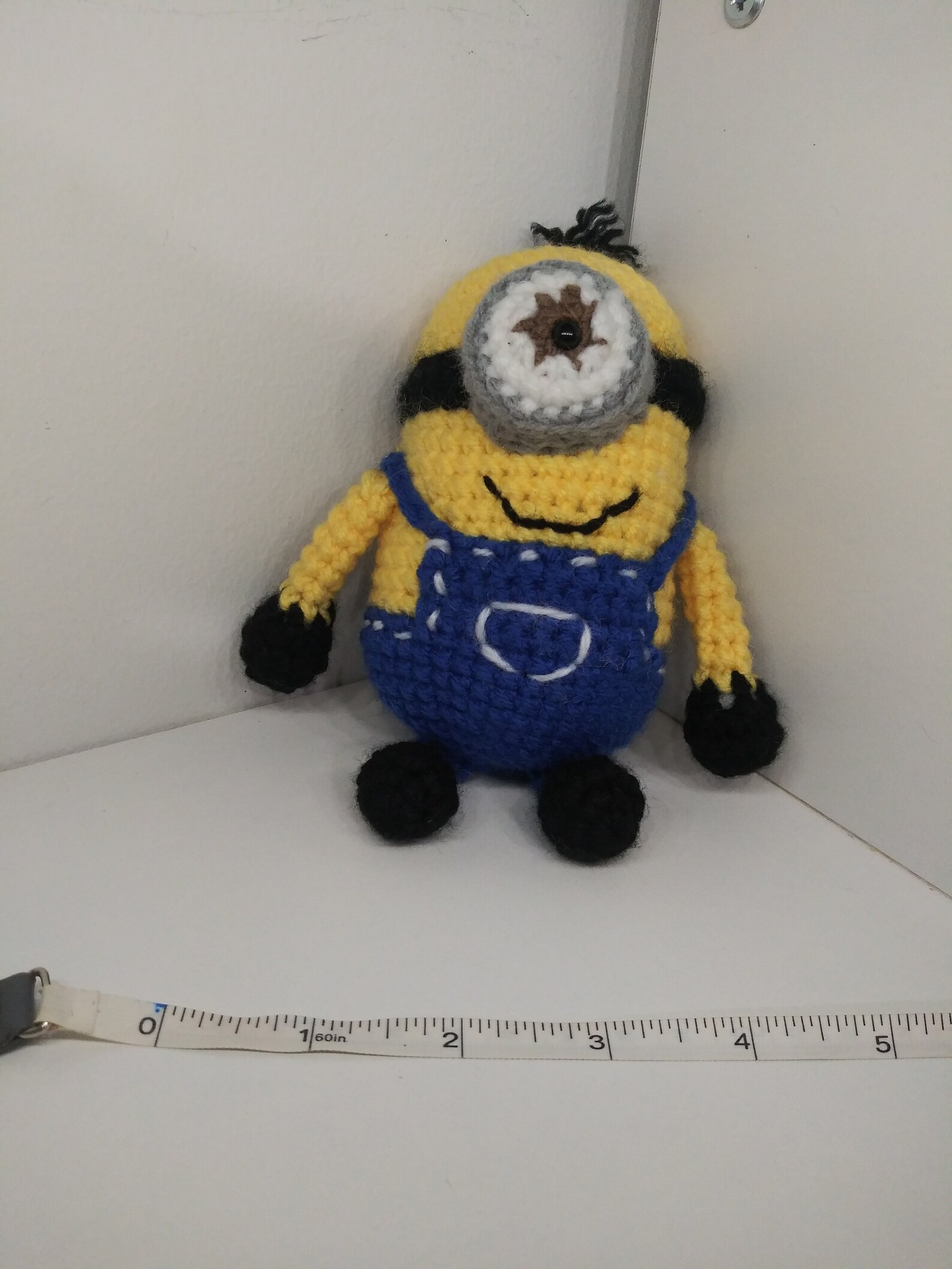 Handmade Crochet Minion stuffed animal toy finished product Etsy