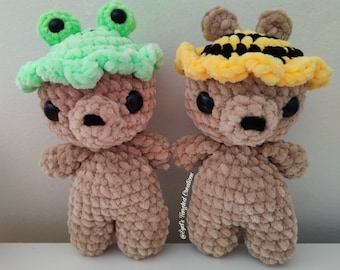 MUSTER- Häkelanleitung Frosch Bär Biene Bär Häkelanleitung Amigurumi Stofftier Plushie Tutorial