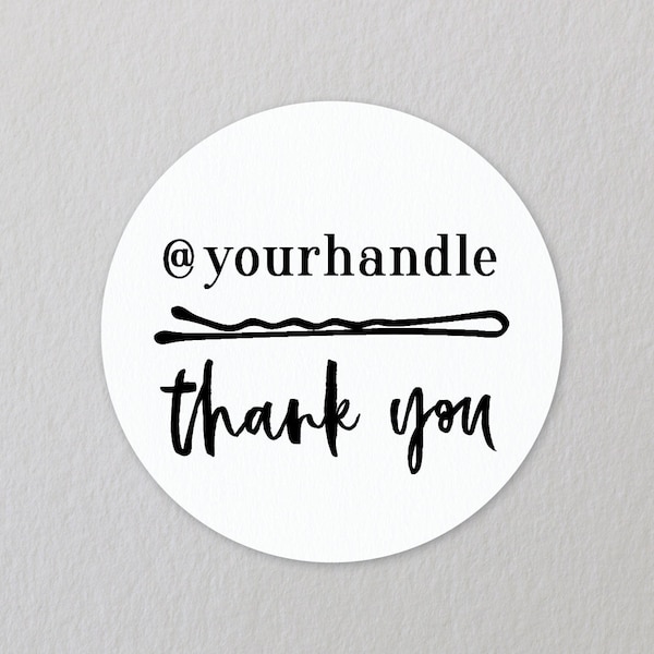 Hair Stylist Stickers, Social Media Stickers, Personalised Thank You Stickers, Hairdresser Stickers, Hair Salon Stickers