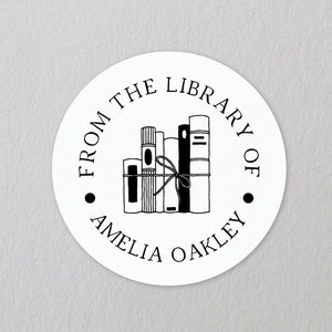 Book Stickers, From The Library Of Labels, Personalised Stickers For Books, Teacher Book Stickers, School Book Label, Library Stickers