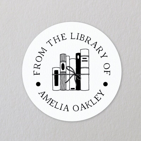 Book Stickers, From The Library Of Labels, Personalised Stickers For Books, Teacher Book Stickers, School Book Label, Library Stickers