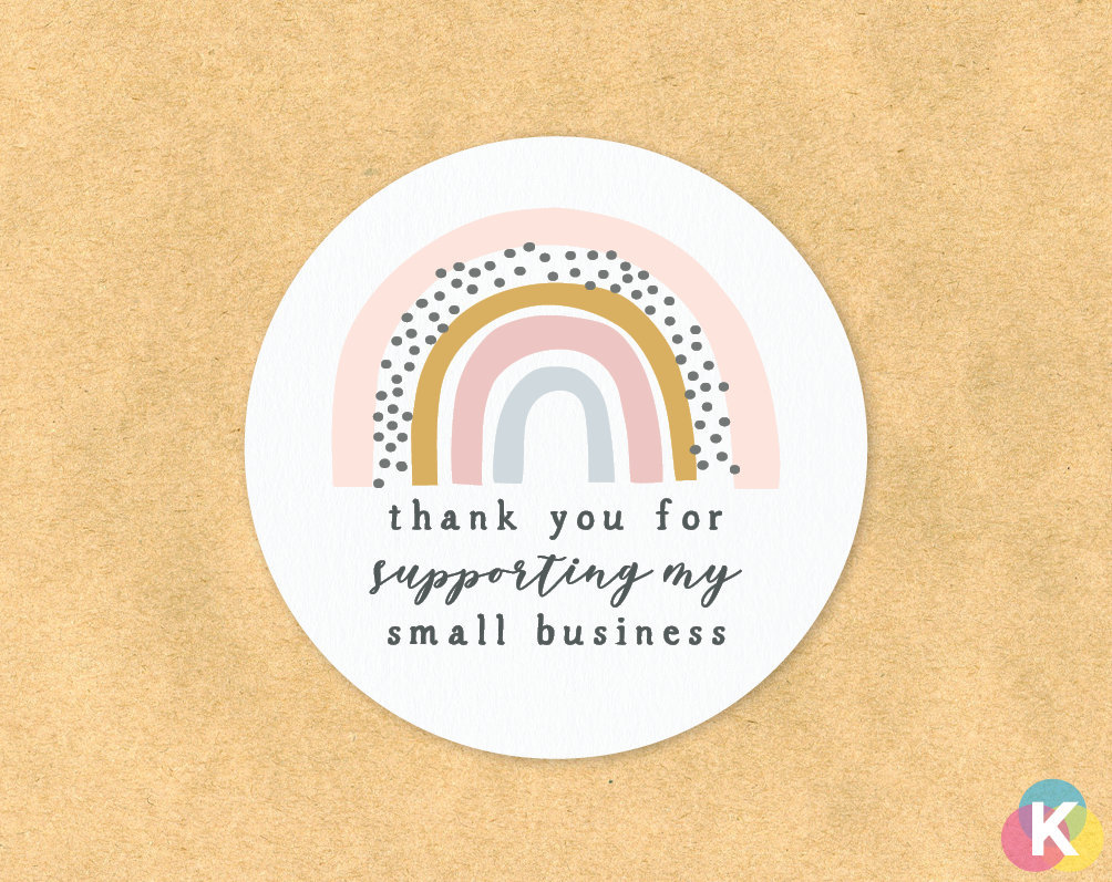 Stickers, Labels & Tags Small Business Stickers Thank You Handmade