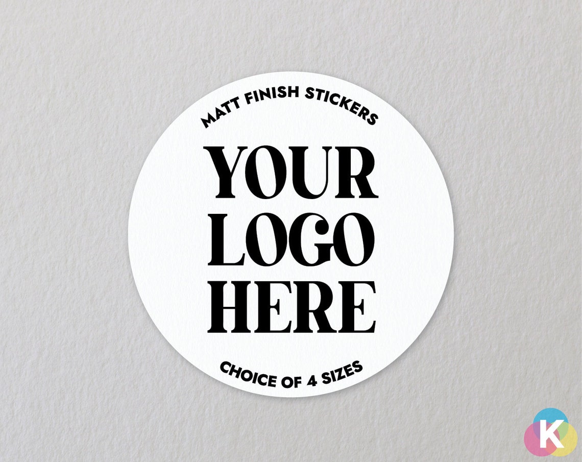Custom Logo Stickers Round Logo Stickers Custom Business Etsy UK