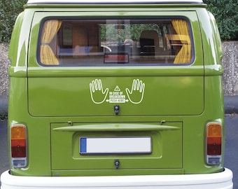 Large humorous sticker for back of car or van panel or window