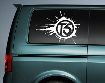 VW Transporter Van Decals: Large SPLAT! Roundel Stickers - T3, T4, T5, T6