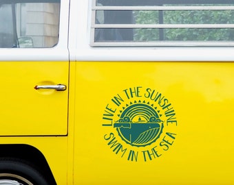 Large Travel Slogan Decal sticker for Van Car Camper Trailer