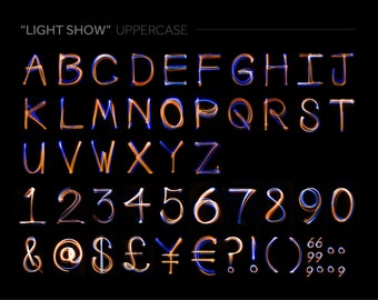 Digital download hand drawn display font uppercase, lowercase, numbers and punctuation