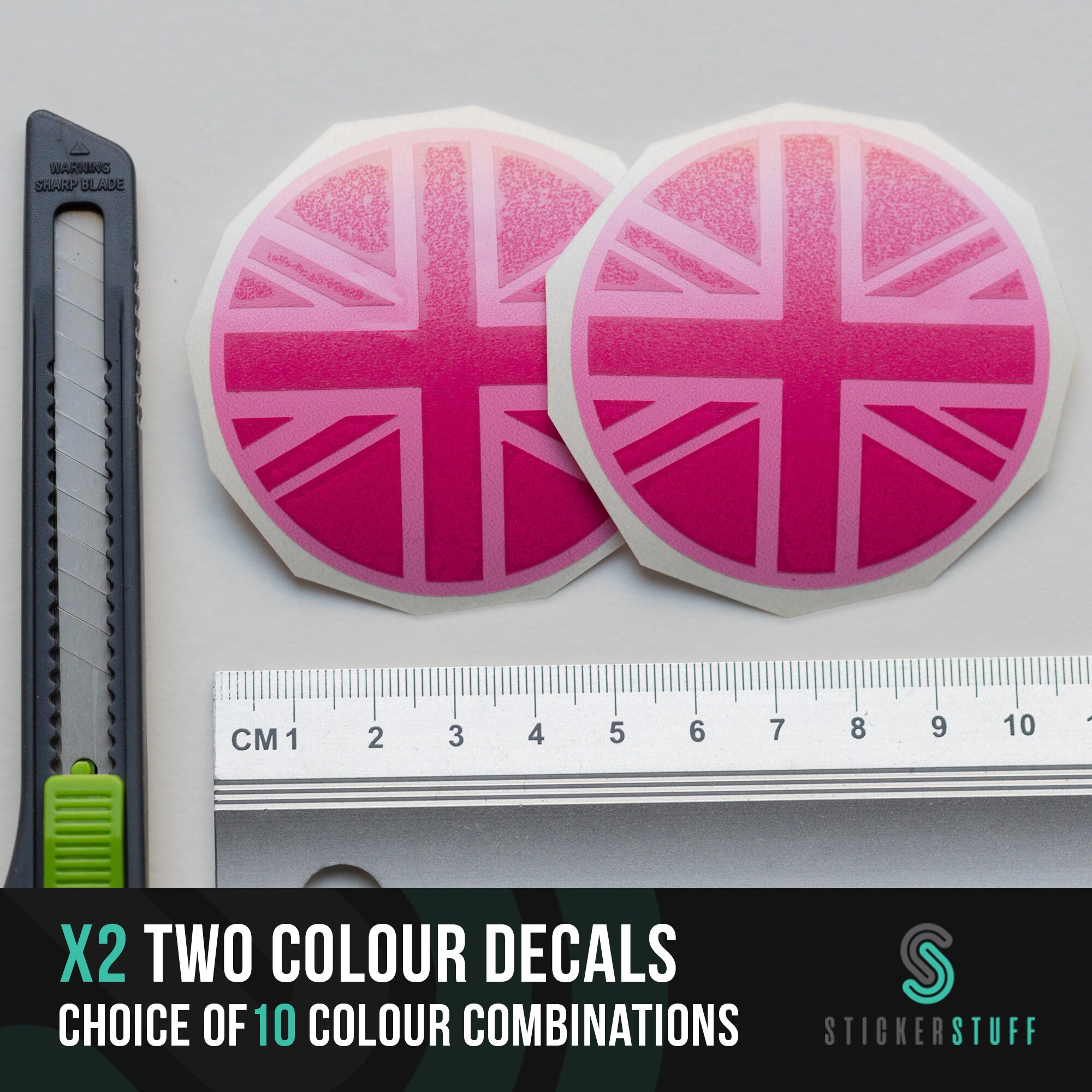 Adesivo Con Bandiera Del Regno Unito / Decalcomanie In Vinile
