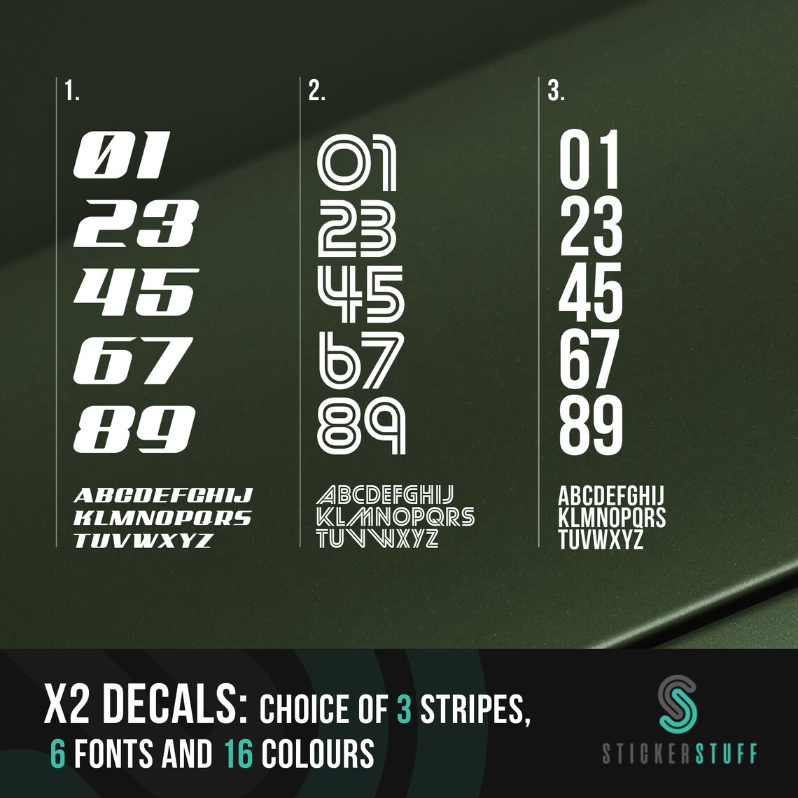 Personalised Racing Number Roundel With Stripe. Laurel Wreath Etsy