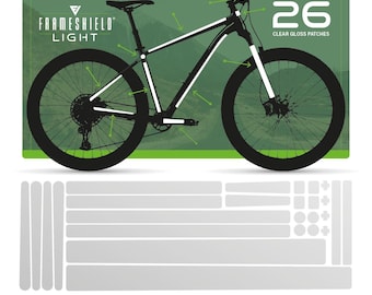Clear Bike Frame Protection Stickers: Durable Waterproof Vinyl PPF Guard Kit