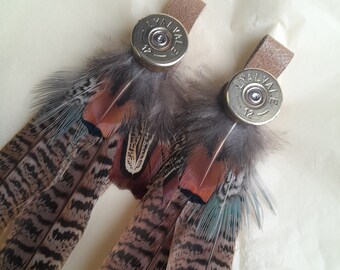 Cartouche et glands de botte de plumes, accessoires country