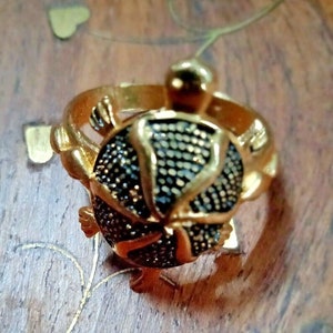 Extreme Powerful Maha Lakshmi Parad Tortise White Magic Ring Success Luck A++