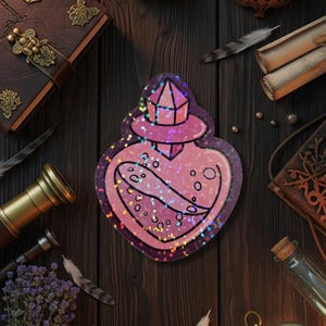 Magic Potion Vinyl Sticker: Witchcore Apothecary Bottle Decal