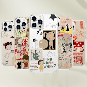 Custodia per telefono Yoshimoto Nara - Regalo di arte giapponese astratta per iPhone 16 Pro Max 15 14 13 12 11 X 8 Plus Samsung S24 Ultra S23 FE Pixel 8