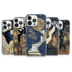 Coque de portable Book Lover - Coque Ghost Aesthetic Art pour iPhone 15 Pro Max, 14, 13, 12, 11, 8 Plus, Samsung S23 Ultra, S22, S21 Pixel 8, 7