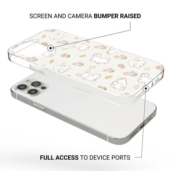 Cute Bunny Phone Case - Aesthetic Rabbit Nature Core Cover