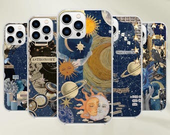 Celestial Phone Case Sun and Moon Astronomy Cover for iPhone, Samsung and  Google Pixel