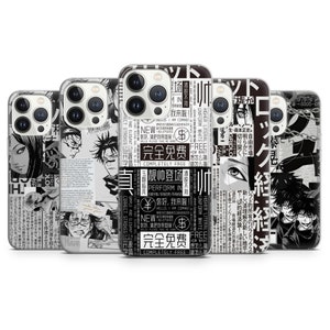 Custodia per telefono Manga Lover - Regalo di carta da giornale anime giapponese per iPhone 15 Pro Max 14 13 12 11 X 8 Plus Samsung S24 Ultra S23 FE Pixel 8