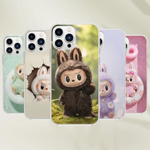Labubu Handyhülle - Kawaii Bunny Aesthetic Art Cover für iPhone, Samsung und Google Pixel