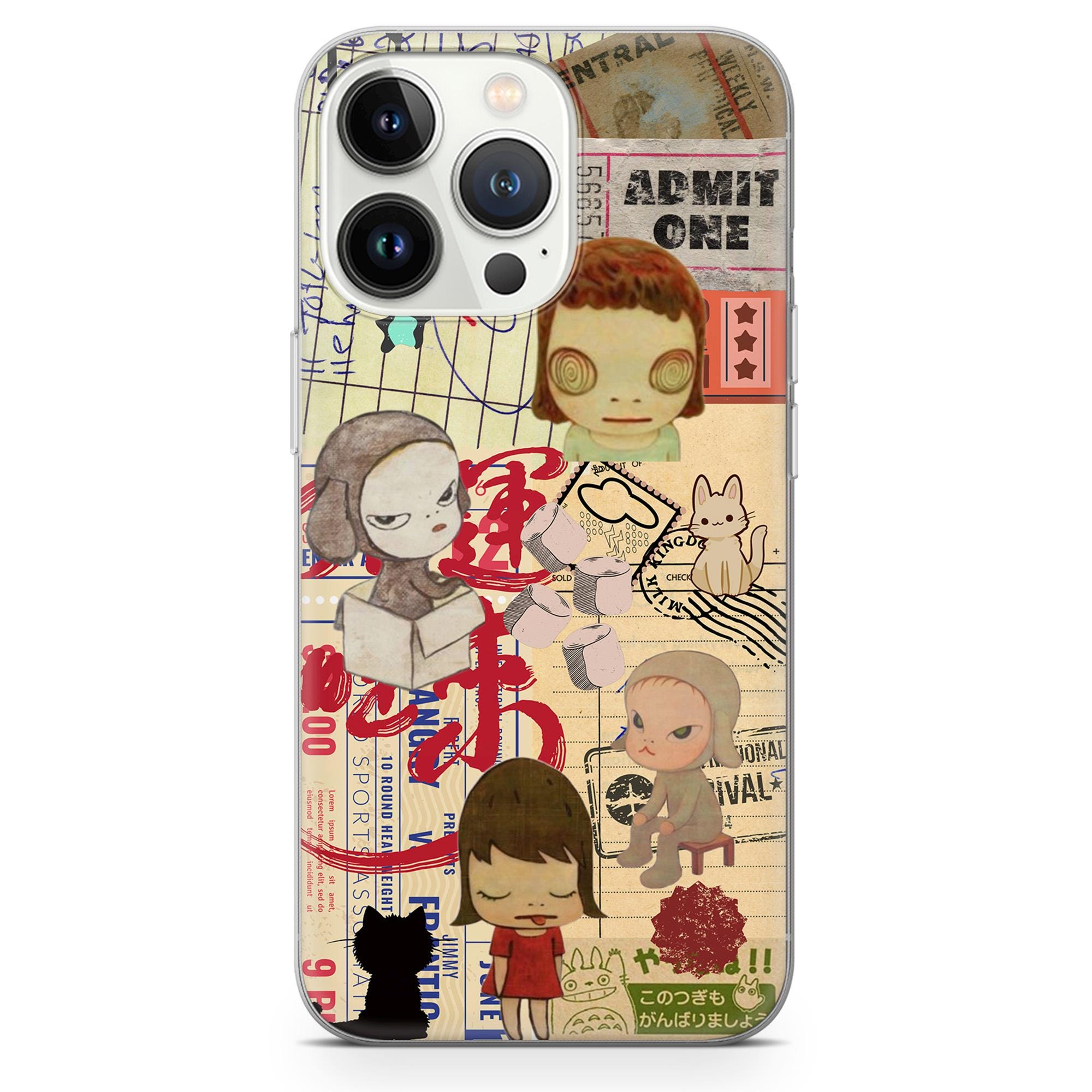 奈良美智のスマホケース - 抽象日本アート iPhone 用ギフト カバー