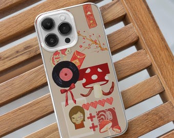 奈良美智のスマホケース - 抽象日本アート iPhone 用ギフト カバー