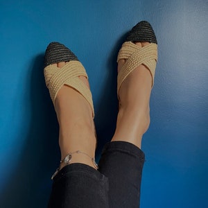 Raffia Handmade Mules for woman, the Best for Comfortable and Durable Shoes, Handcrafted with the Finest, Fashion chic shoes