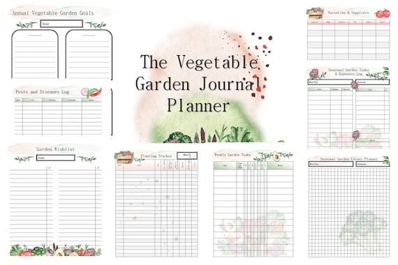 The Vegetable Garden Journal Planner | Etsy