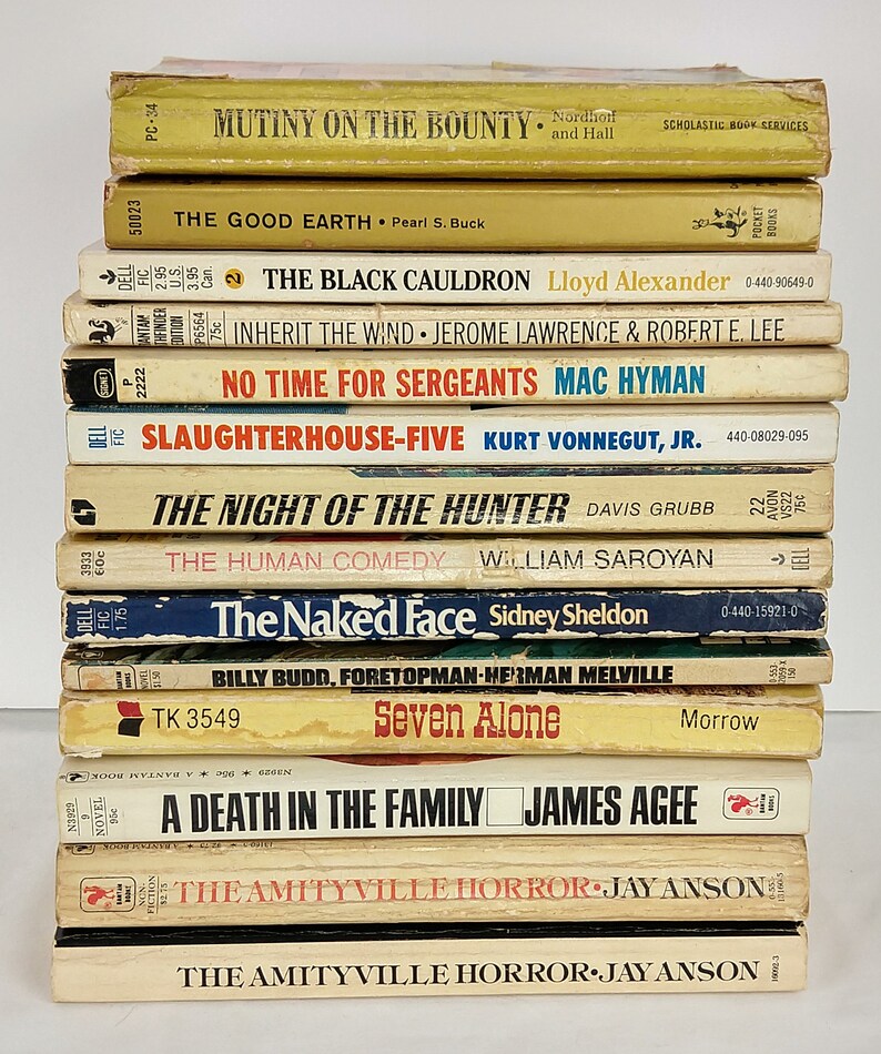 Vintage Mass Market Paperbacks Lot of 14 Slaughterhouse Five Etsy