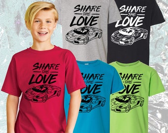 Share-The-Love Cool Kids T-Shirt Teen Short Sleeve Youth Tees Boys Girls Share-The-Love Cool Kids T-Shirt Teen Short Sleeve Youth Tees Boys Girls