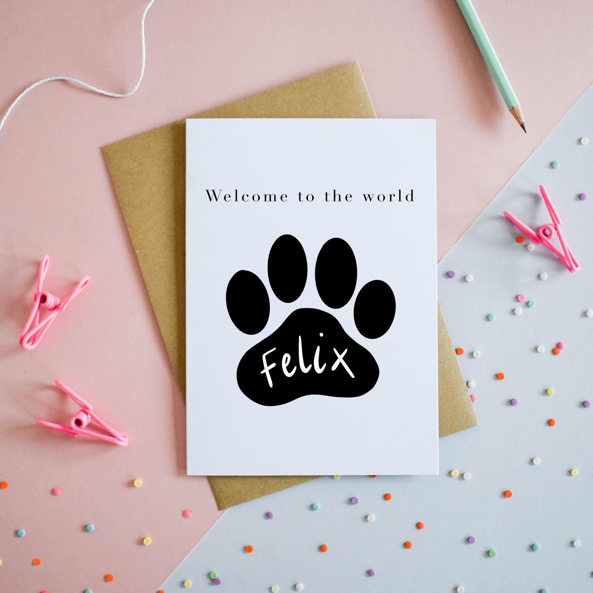 Personalised New puppy card new dog home gift Etsy
