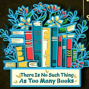 Libros de flores multicapa SVG. CNC. Cricut. Corte de papel. Archivo de corte láser. Capa 3D. Glowforge.