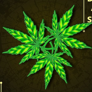 Marijuana Multilayer SVG. CNC. Cricut. Paper cutting. Laser cut file. 3D layer. Glowforge.