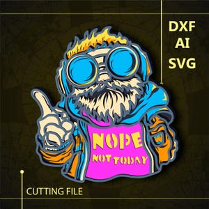 Sloth Multicamadas SVG/Arquivo Sloth CNC/Arquivo Cricut/Arquivo de corte svg/Corte de papel/Arquivo de corte a laser/Camada 3D